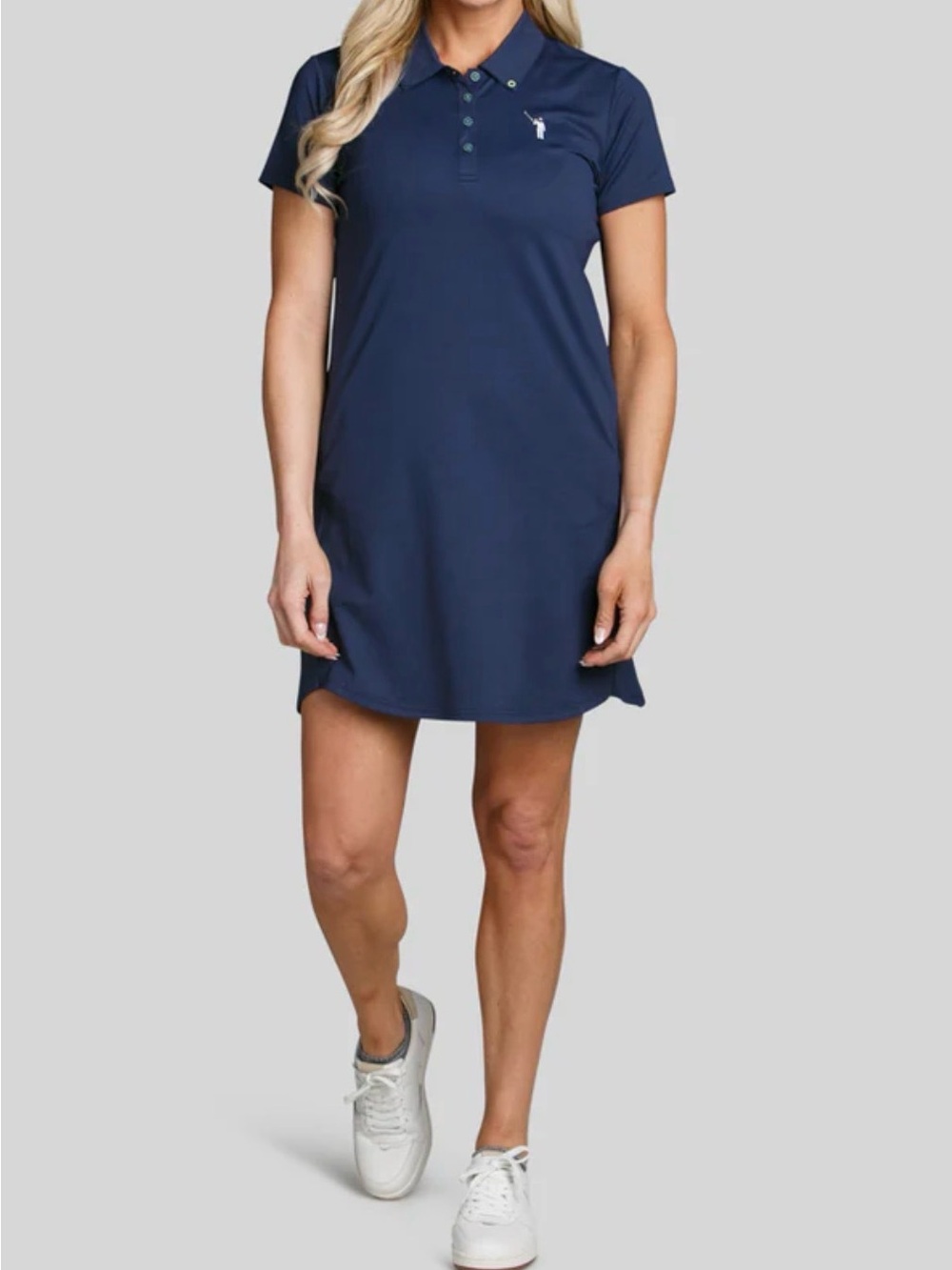 William Murray Classic Polo Golf Dress Navy Blue Medium NWT - Picture 2 of 9